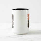 Blumenillustrationskunstwerk Tasse (Zentrum)