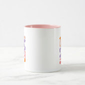 Blumenillustrationskunstwerk Tasse (Zentrum)
