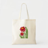 Blumenillustrationskunstwerk Tragetasche (Vorne)