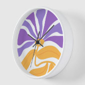 Blumenillustrationskunstwerk Uhr (Winkel)