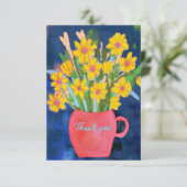 Blumenimpression Danke (Stehend Vorderseite)