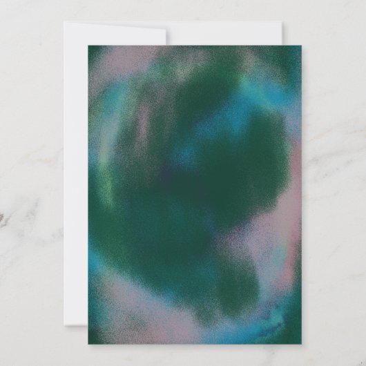 Blumenimpression Einladung (Rückseite)