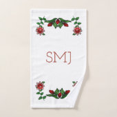 Blumenimpressionen Art Deco Badhandtuch Set (Handtuch)