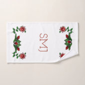 Blumenimpressionen Art Deco Badhandtuch Set (Handtuch)