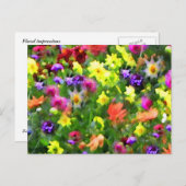 Blumenimpressionen Postkarte (Vorne/Hinten)