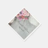 Blumenimpressionen Serviette (Ecke)