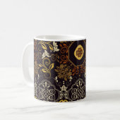 Blumeninder: farbenfroh gestreift Nahtlos. Kaffeetasse (Vorderseite Links)