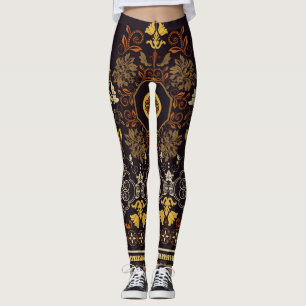 Blumeninder: farbenfroh gestreift Nahtlos. Leggings