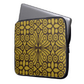 Blumenindisches Muster Layeredabstract, art, Zuhau Laptopschutzhülle (Vorderseite Links)