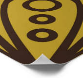 Blumenindisches Muster Layeredabstract, art, Zuhau Poster (Ecke)