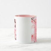 Blumeninitiale N Tasse | Personalisierter Name & E (Zentrum)