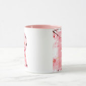 Blumeninitialen-Tasse | Personalisierter Name & Ei Tasse (Zentrum)