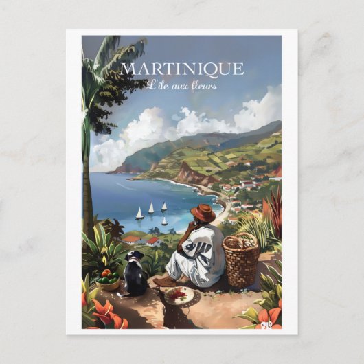 Blumeninsel-Serie 2ZFT67-13 Postkarte (Vorderseite)