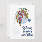 Blumeninspiration mit Beeren Einladung (Vorderseite)