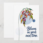 Blumeninspiration mit Beeren Einladung (Vorne/Hinten)