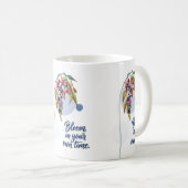 Blumeninspiration mit Beeren Kaffeetasse (VorderseiteRechts)