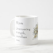 Blumeninspirierung für Mama Kaffeetasse (Vorderseite Links)