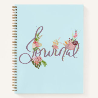 Blumeninspirierungsblatt mit Whimsikblüten Notizblock