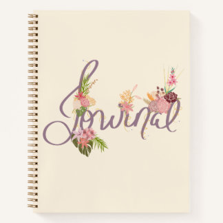 Blumeninspirierungsblatt mit Whimsikblüten Notizblock
