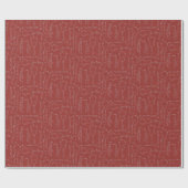 Blumeninstrumente in Rot Geschenkpapier (Flach)