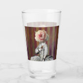 Blumenintrikum Rosa-Peony-Maske Glas (Rückseite)