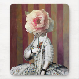 Blumenintrikum Rosa-Peony-Maske Mousepad