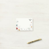 Blumenische Erinnerungen: Anpassbare Wildblume Post-it Klebezettel (Auf Schreibtisch)