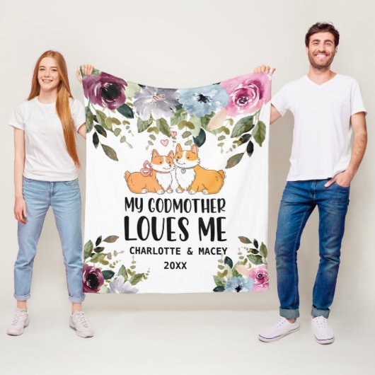 Blumenjungen, meine Lieben Personalisiert Fleecedecke (Beispiel)