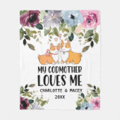 Blumenjungen, meine Lieben Personalisiert Fleecedecke (Vorderseite)