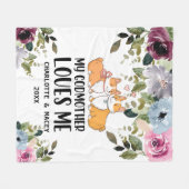 Blumenjungen, meine Lieben Personalisiert Fleecedecke (Vorderseite (Horizontal))