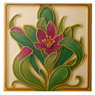 Blumenkachel Fliese