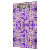 Blumenkacheln in violett- und wattenrosa klemmbrett (Links)