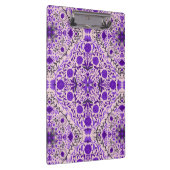 Blumenkacheln in violett- und wattenrosa klemmbrett (Rechts)