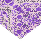 Blumenkacheln in violett- und wattenrosa kurzer tischläufer (Ecke)