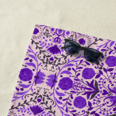 Blumenkacheln in violett- und wattenrosa strandtuch (Beispiel)