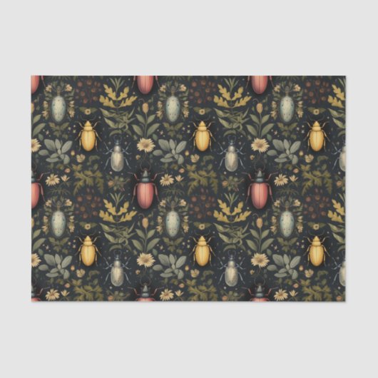 Blumenkäfer und -bugs seidenpapier (Vorderseite)