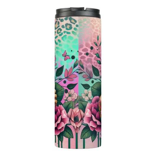 Blumenkaffee Cool Thermosbecher (Rückseite)