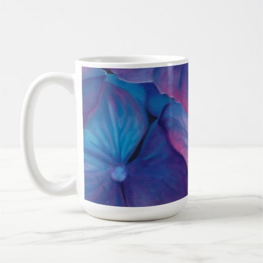 Blumenkaffee-Tasse - Hydrangea Kaffeetasse (Links)