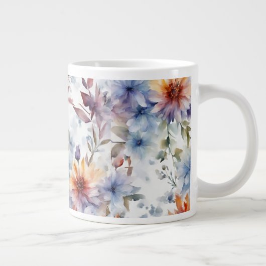 Blumenkaffee-Tasse Jumbo-Tasse (Rechts)