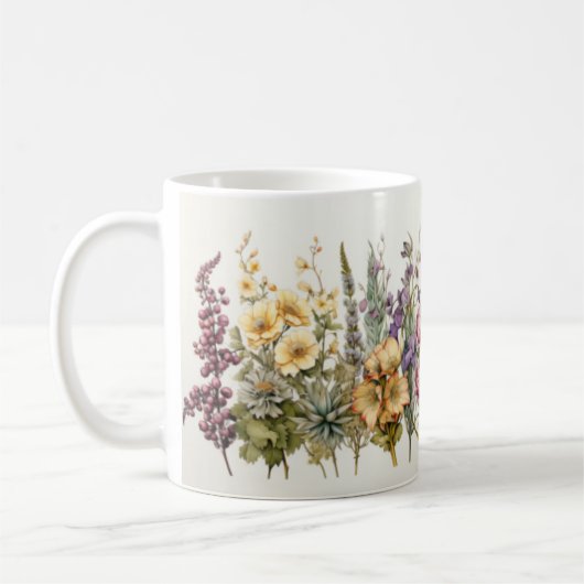Blumenkaffee-Tasse Kaffeetasse (Links)