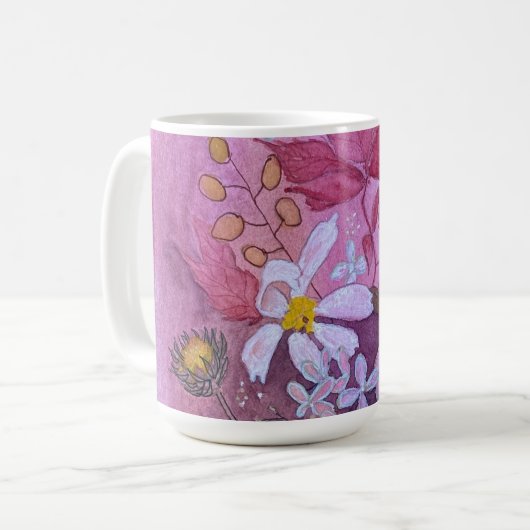 Blumenkaffee-Tasse Kaffeetasse (Vorderseite Links)