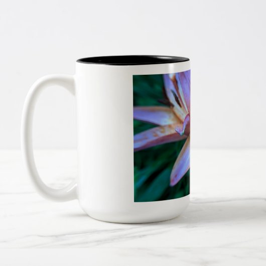 Blumenkaffee-Tasse Zweifarbige Tasse (Links)