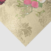 Blumenkäfig Gold Decoupage Seidenpapier (Detail)