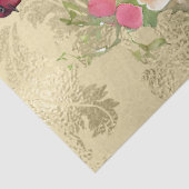 Blumenkäfig Gold Decoupage Seidenpapier (Detail)