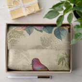 Blumenkäfig Gold Decoupage Seidenpapier (Geschenk)