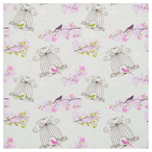 Blumenkäfiggewebe Stoff (Muster)