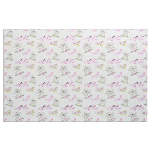 Blumenkäfiggewebe Stoff (Fat Quarter (45,7 x 55,9 cm))