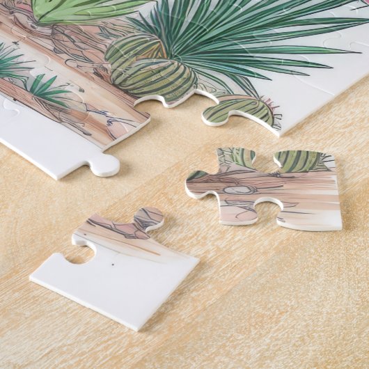 Blumenkaktus Puzzle (Seite)