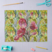 BLUMENKAKTUS, ROT PINK GELBE BLUMEN SEIDENPAPIER (Basteln)