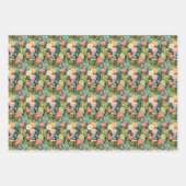 Blumenkaktus Sukkulent Geschenkpapier Set (Vorderseite 2)